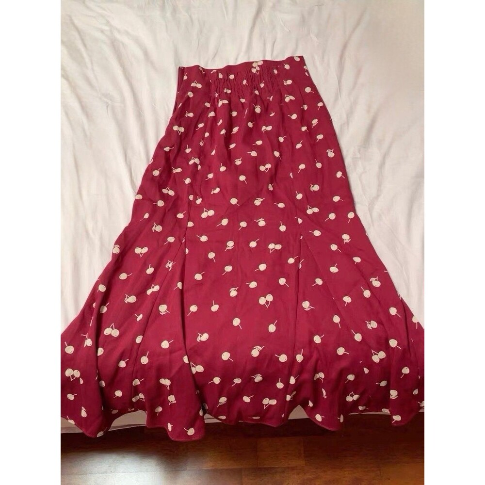 Cherry Print Maxi Skirt Size Small - Picture 3 of 3